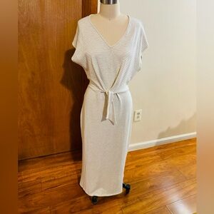 Amour Vert Cream Midi Dress